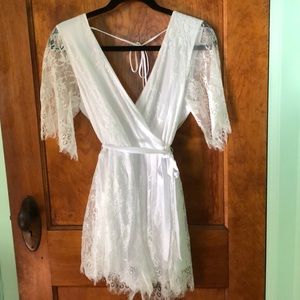 White lace romper